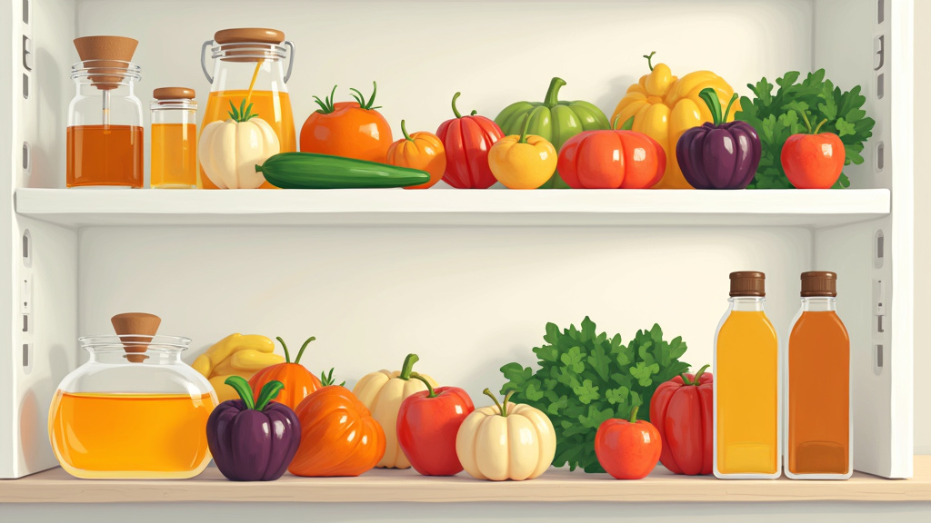 Garde-manger rempli d'aliments non périssables comme miel, sucre, sel, riz et légumes secs