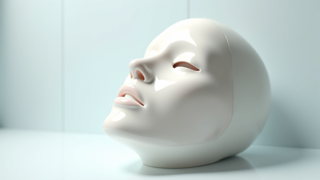 Masque Biodance en hydrogel sur un visage - soin révolutionnaire pour la peau