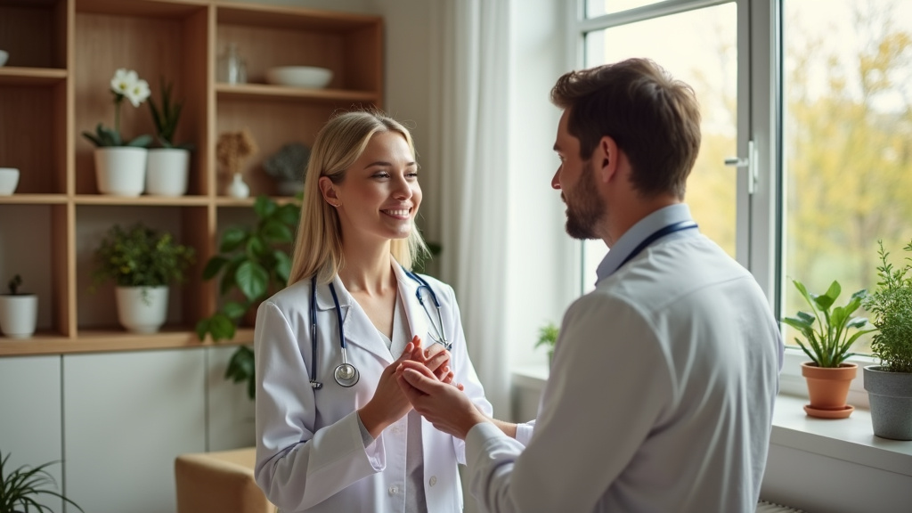 Consultation dermatologique - dermatologue examinant un patient