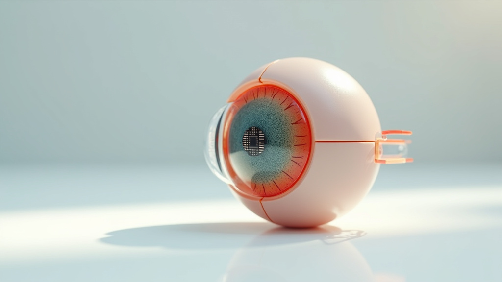 Schéma détaillé du fonctionnement de l'implant rétinien PRIMA