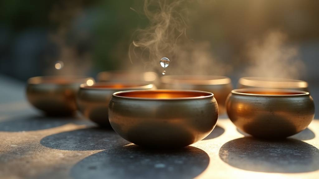 Collection d'instruments de sonothérapie variés