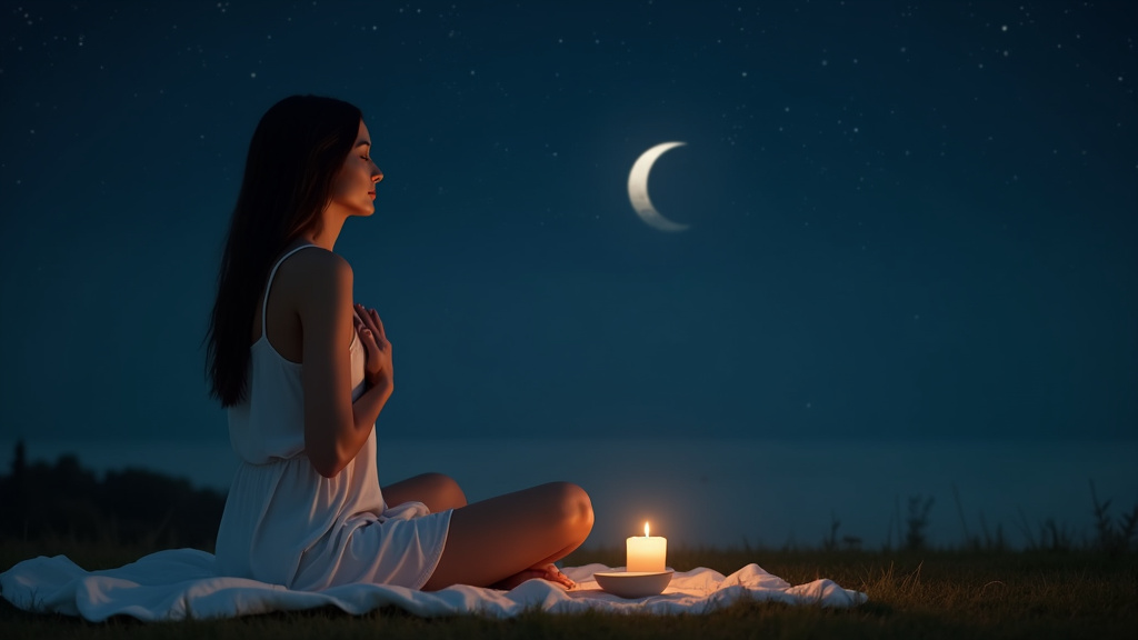 Illustration de l'article - Nouvelle Lune : Rituels et Bienfaits pour un Nouveau Départ