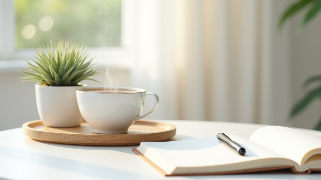 Illustration des bénéfices de la psychologie positive - personne méditant dans un environnement naturel