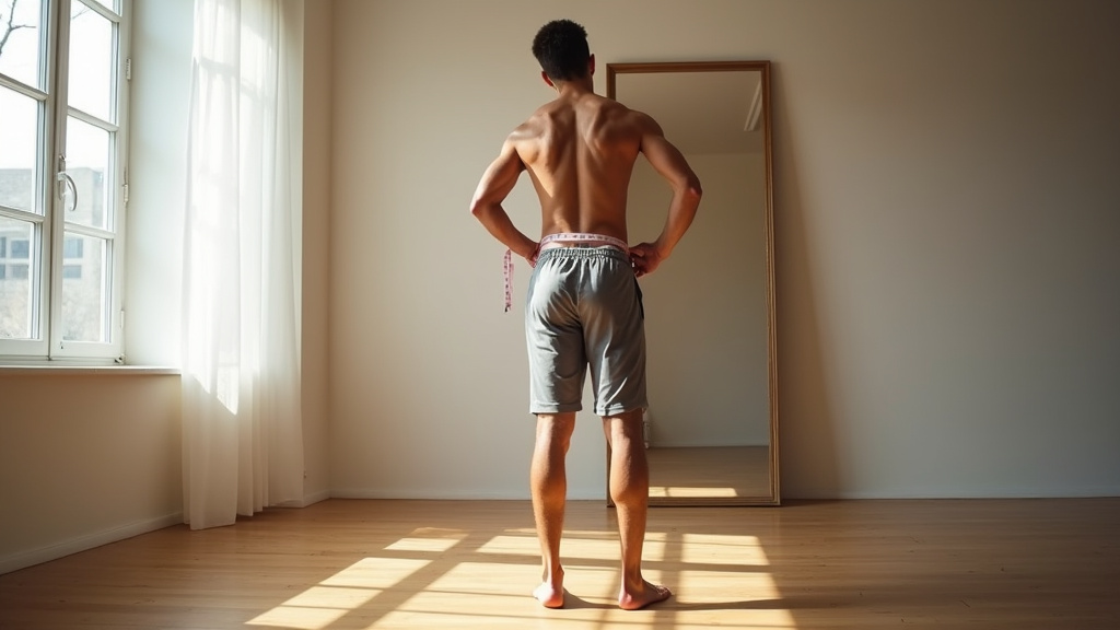 Représentation visuelle des risques liés à un tour de taille élevé chez l'homme